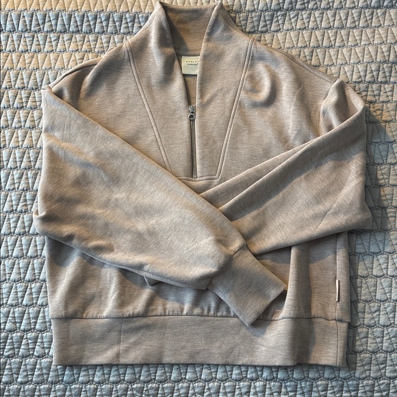 Varley Davidson Sweat in Taupe Marl - Picture 4 of 5